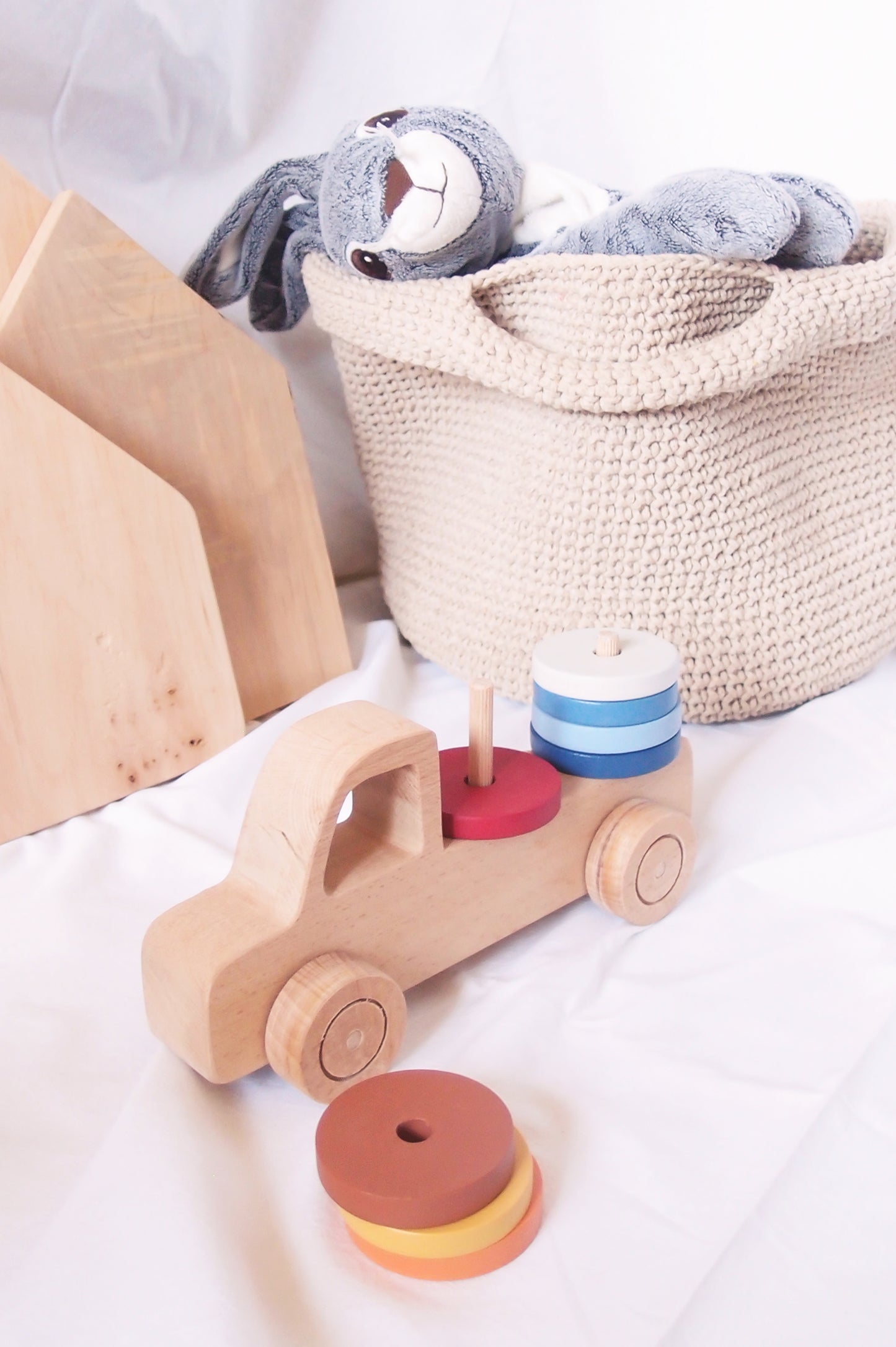 Wooden stacking truck